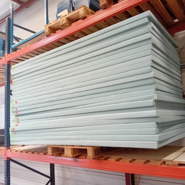 Panneaux d’absorption acoustique en forme de rectangle bleu 240 x 120 x Ep 5 cm