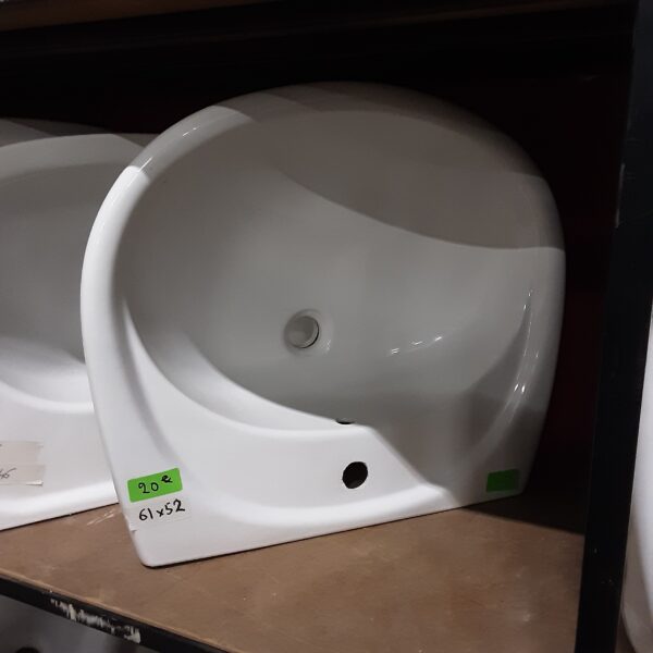 Lavabo blanc 61 x 52 cm