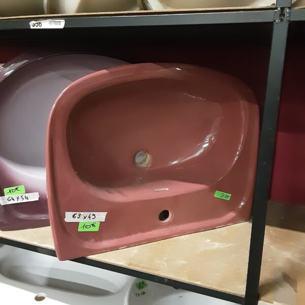 Lavabo rouge 63 x 49 cm