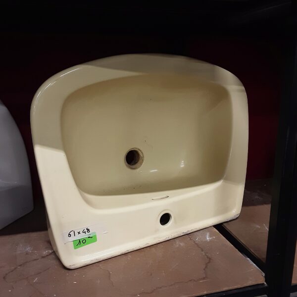 Lavabo jaune 61 x 48 cm