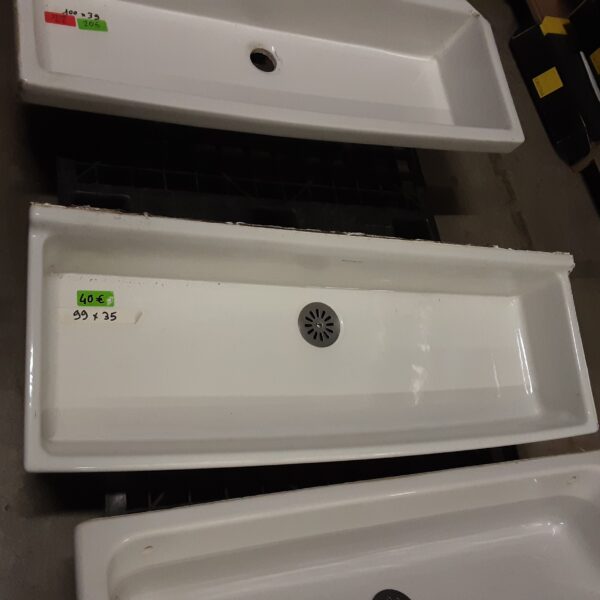Evier auge lavabo 99 x 35 cm