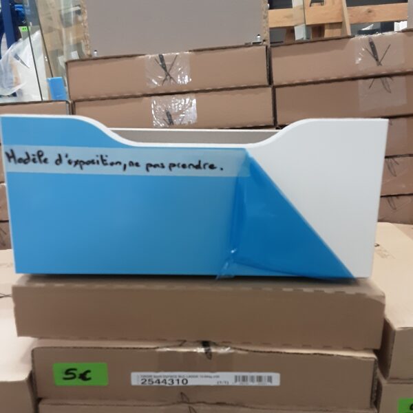 Tiroirs bois espace blanc laque 15.6x40 p35