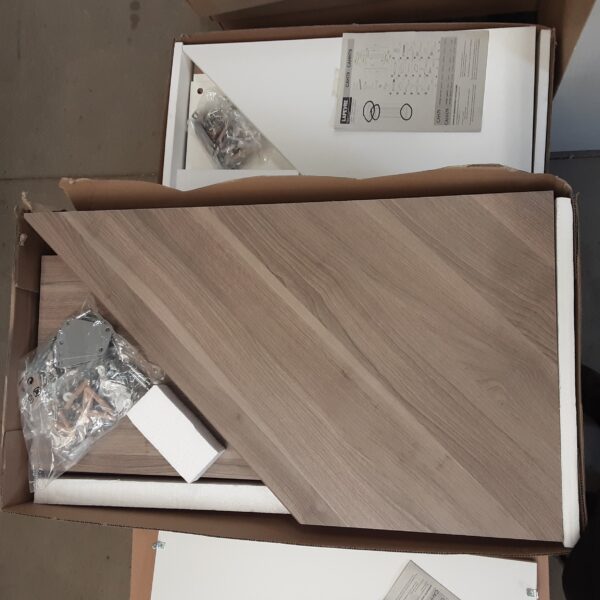 3 Tablettes Angle + Plinthe Ch.Gris L78.9 P78.9