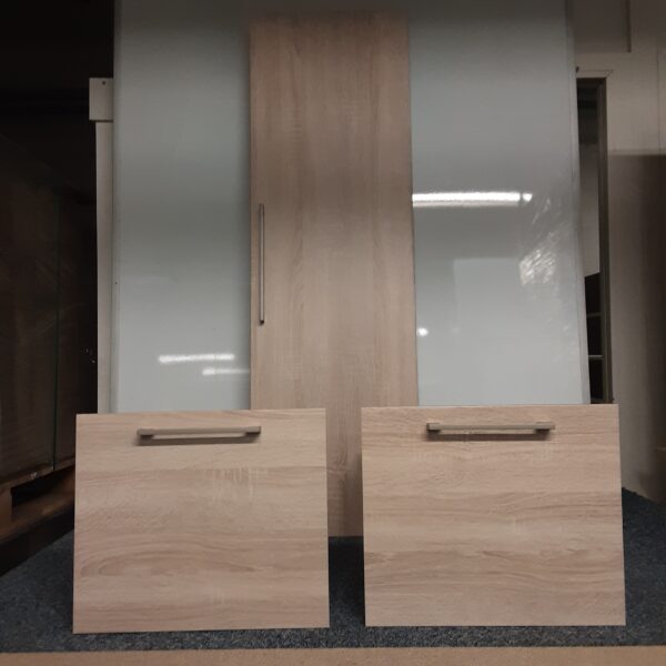 1 porte battante L39.6 H128.6 + 2 tiroirs L39.6 H33.6 P47