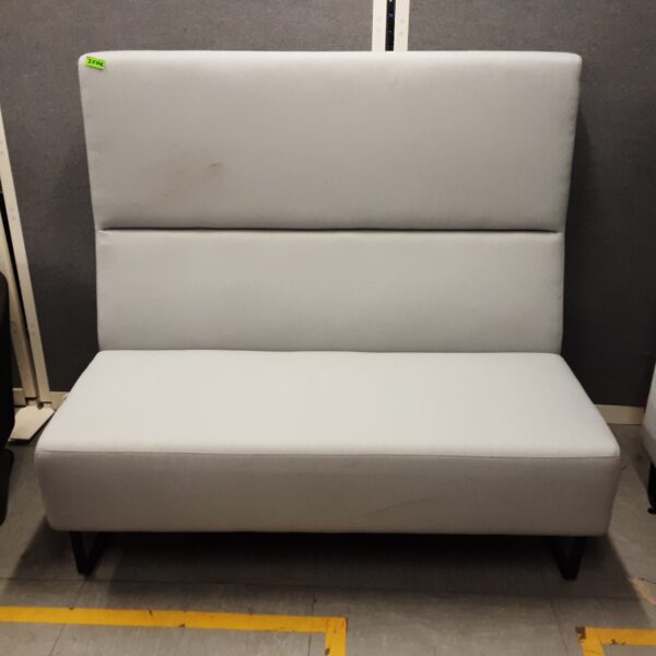 Banquette grise unie 140x78