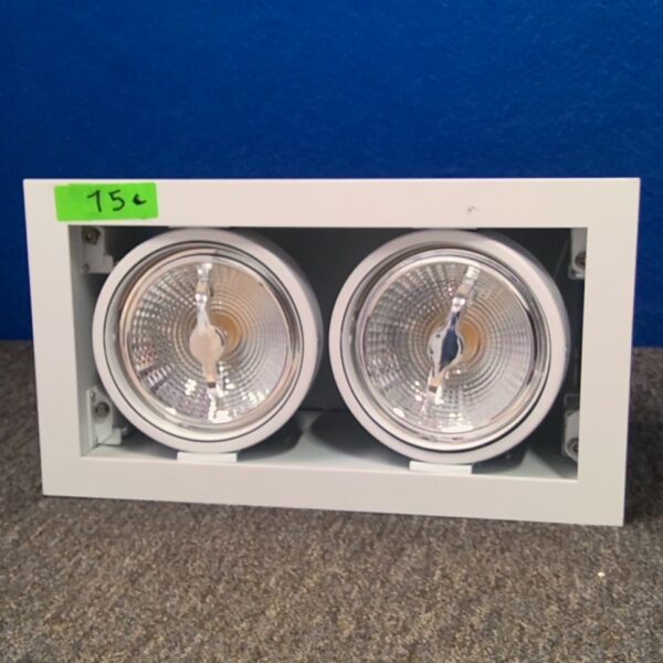 Double tête LED encastrable 30 x 15 x 15 cm