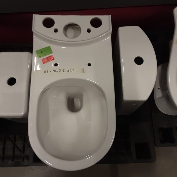 Toilette et cuve WC 68 x 36.5 x 40.5