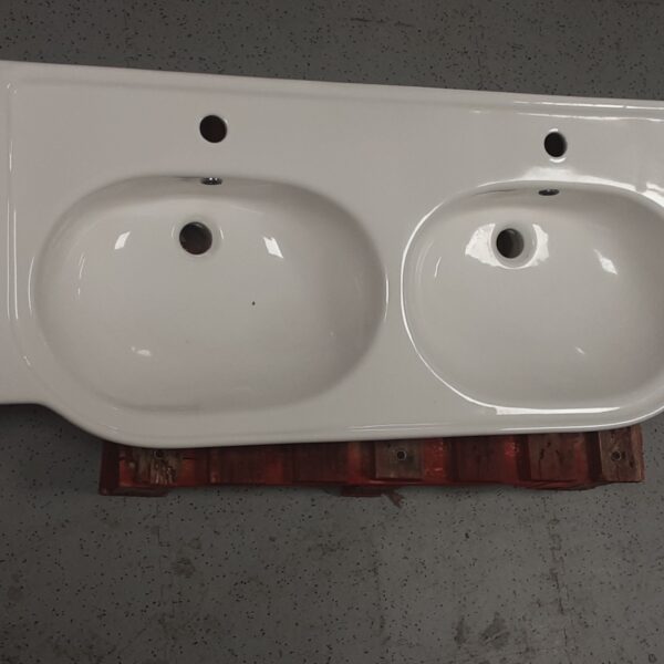 Lavabo suspendu double L129 x L47.5